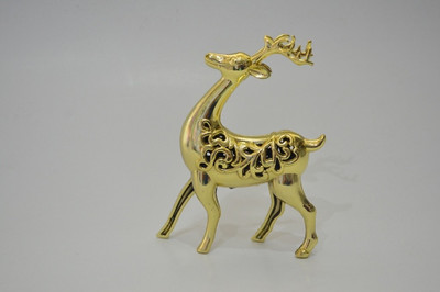 

BMS Lifestyle Reindeer Gold Decorative Showpiece - 20 cm(Plastic, Gold)
