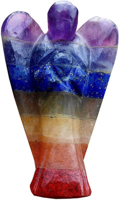 

Excel 7Chakra Angel Decorative Showpiece - 5 cm(Marble, Multicolor)