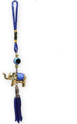 

My Angel Elephant Evil Eye Car, Wall And Door Hanging Decorative Showpiece - 13 cm(Plastic, Blue)