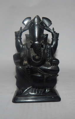

Mahaveer Creation Decorative Showpiece - 15 cm(Stoneware, Black)