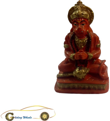 

Gliding Wheels Decorative Showpiece - 7 cm(Ceramic, Orange)