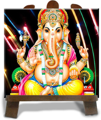 15% OFF on Tied Ribbons Ganesh Ji Diwali Murti Showpiece  -  12 cm(Ceramic, Red)