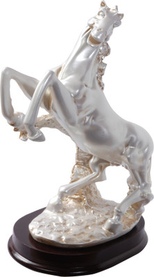 

Oyedeal Galloping Stallion Horse Decorative Showpiece - 23 cm(Polyresin, White)