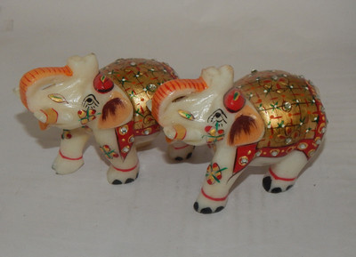 

Mahaveer Creation Decorative Showpiece - 8 cm(Stoneware, Multicolor)