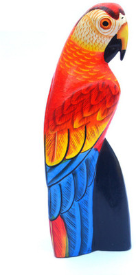 

Art Godaam Wooden Bird Decorative Showpiece - 19 cm(Wooden, Multicolor)