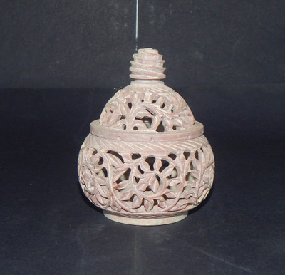 

Mahaveer Creation Decorative Showpiece - 10 cm(Stoneware, Grey)