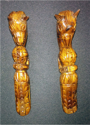NAZARIYA Decorative Showpiece - 21 cm(Wooden, Brown)