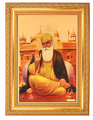 

BM Traders Guru Nanakdevji Decorative Showpiece - 40.64 cm(Wooden, Plastic, Gold)