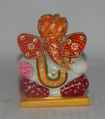 

Mahaveer Creation Decorative Showpiece - 10 cm(Stoneware, Multicolor)