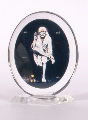 

Sigaram Sai Baba Acrylic Photo - K265 Decorative Showpiece - 7 cm(Acrylic, Multicolor)