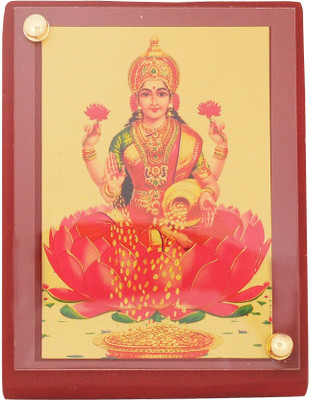 

Leganza Laxmi Dashboard Decorative Showpiece - 5 cm(Gold Plated, Multicolor)