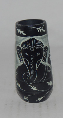 

Mahaveer Creation Decorative Showpiece - 9 cm(Stoneware, Black)