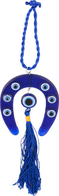 

Astrology Paradise Najar Dosh Nivarak Kavach for Main Gate Decorative Showpiece - 4 cm(Plastic, Blue)