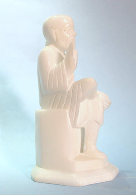 

Pooja Creation Decorative Showpiece - 15 cm(Stoneware, White)