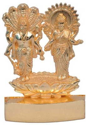 

Matchless Gifts Lord Vishnu Decorative Showpiece - 1.5 cm(Gold Plated, Gold)