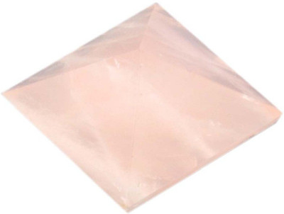 

Avaatar 458cts Rose Quartz Pyramid Gemstone Decorative Showpiece - 3.5 cm(Stoneware, Pink)