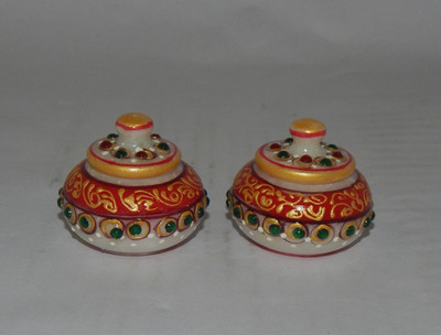 

Mahaveer Creation Decorative Showpiece - 4 cm(Stoneware, Multicolor)