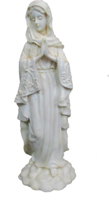 

Shivani Art Mother Mary Standing Idol I Virgin Mary Statue Decorative Showpiece - 18 cm(Polyresin, White)