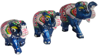 

DELIHIKE Decorative Showpiece - 15 cm(Wooden, Blue)