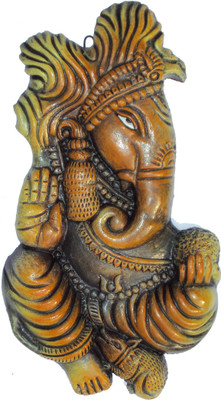 

Hand Artz Ganesha Decorative Showpiece - 25 cm(Terracotta, Multicolor)