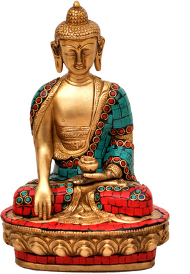 53% OFF on Aesthetic Decors Buddha Sitting Sakyamuni With Stone Work Decorative Showpiece - 20.4 cm(Brass, Multicolor) 53% OFF on Aesthetic Decors Buddha Sitting Sakyamuni With Stone Work Decorative Showpiece - 20.4 cm(Brass, Multicolor)