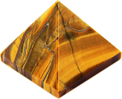 

Nirvana Gems 230 Cts Tiger Eye Pyramid Decorative Showpiece - 3.5 cm(Stoneware, Brown)