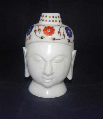 

Mahaveer Creation Decorative Showpiece - 14 cm(Stoneware, White)