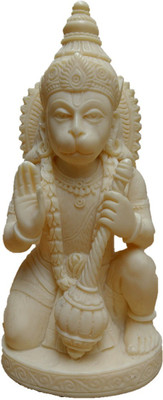 

JaipurCrafts Premium Lord Hanuman Decorative Showpiece - 12.7 cm(Stoneware, White)