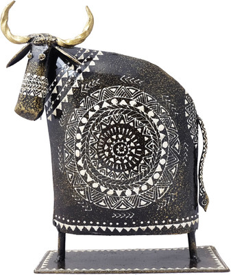 

Super Drool Decorative Showpiece - 19 cm(Stainless Steel, Black)