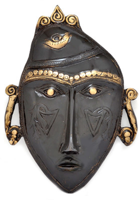41% OFF on HanDecor Tribal Man Mask Black Wall Hanging Decorative Showpiece - 17.5 cm(Brass, Black, Gold) 41% OFF on HanDecor Tribal Man Mask Black Wall Hanging Decorative Showpiece - 17.5 cm(Brass, Black, Gold)