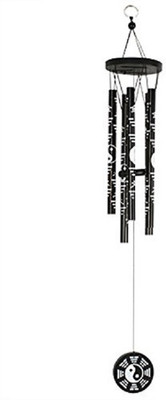 Ripe India Ripe India Ying Yeng Wind Chimes 5 Pipes Showpiece Decorative Showpiece - 45 cm(Polyresin, Black)