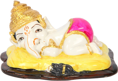 57% OFF on Deco Junction Lord Ganesha Decorative Showpiece -(Bone China, Multicolor)