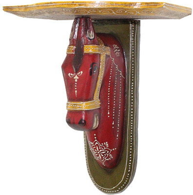 

Apkamart Wall Bracket Horse Red Decorative Showpiece - 31 cm(Wooden, Red)