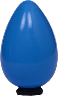 

Excel Blue Turquoise Egg Stone Carving Decorative Showpiece - 6 cm(Crystal, Blue)