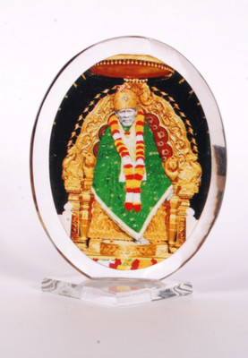 

Sigaram Sai Baba Acrylic Photo - K241 Decorative Showpiece - 9 cm(Acrylic, Multicolor)