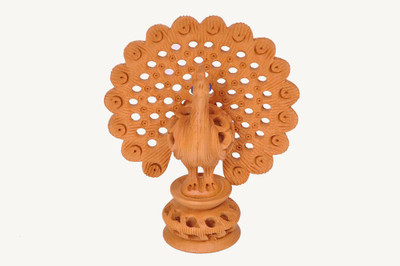 

craft addict rajasthani handicrafts Decorative Showpiece - 10 cm(Wooden, Brown)