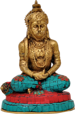 50% OFF on Aesthetic Decors Lord Hanuman in Meditating Position Decorative Showpiece - 19.1 cm(Brass, Multicolor) 50% OFF on Aesthetic Decors Lord Hanuman in Meditating Position Decorative Showpiece - 19.1 cm(Brass, Multicolor)