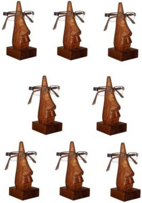 

Onlineshoppee Spectacle Holder Pack of 8 Decorative Showpiece - 16.51 cm(Wooden, Brown)