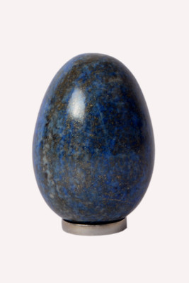 Excel Blue Lapis Stone Carving Egg Showpiece Decorative Showpiece - 6 cm(Crystal, Blue)