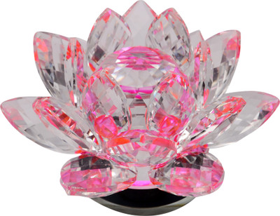 

Vatic Decorative Showpiece - 7 cm(Crystal, Pink)