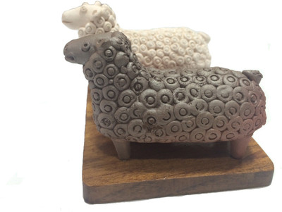 

City Craft Decorative Showpiece - 6.5 cm(Terracotta, Multicolor)