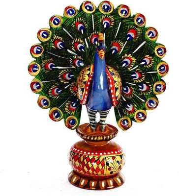 

ByCue Wooden Peacock Decorative Showpiece - 5 cm(Wooden, Brown)