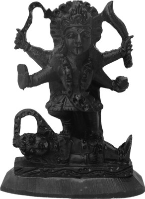 

Laxita Black Stone kali Maa Statue for Home & Office Decorative Showpiece - 10 cm(Stoneware, Black)