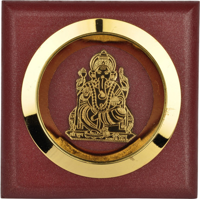 

Riya's Signature Decorative Showpiece - 5 cm(Wooden, Gold)