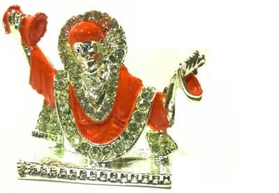 

Swarnim Jewellers Sai Baba Decorative Showpiece - 3.5 cm(Bronze, Orange)