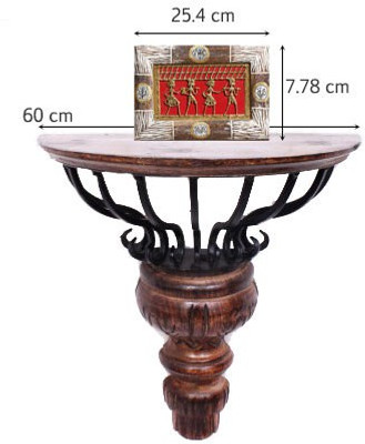 50% OFF on Aapno Rajasthan An Attractive Frame With Dhokra Work & Warli Paint Decorative Showpiece - 17.78 cm(Wood, Brown, Red)