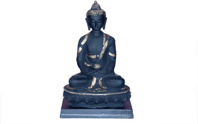 Vaah Meditating Buddha Statue Decorative Showpiece  -  22.5 cm(Polyresin, Multicolor)