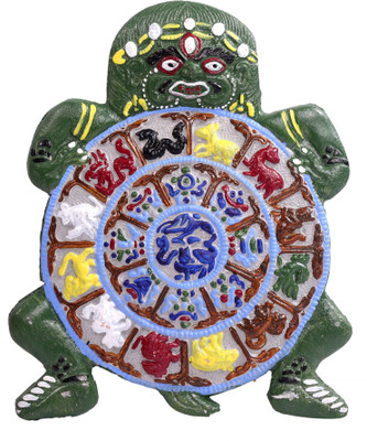 

Numeroastro Vastu Purush Tortoise Yantra Decorative Showpiece - 16 cm(Aluminium, Multicolor)