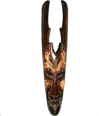 

Art Godaam MASK-0007 Decorative Showpiece - 50 cm(Wooden, Multicolor)