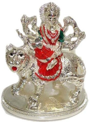 10% OFF on Tofa Mata Rani Idol Decorative Showpiece - 13 cm(Silver Plated, Silver, Green, Red) 10% OFF on Tofa Mata Rani Idol Decorative Showpiece - 13 cm(Silver Plated, Silver, Green, Red)
